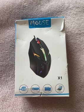 Game mouse, USB WIRED , 12000PI , for notebook and Chromebook